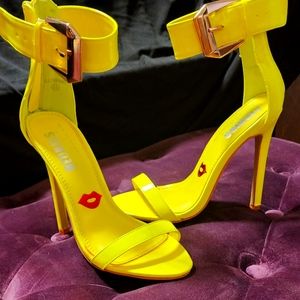 Neon Yellow Stilleto Heels